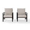 Kaplan 2-Piece Metal Patio Outdoor Seating Set with Oatmeal Cushion - 2-Outdoor Chairs